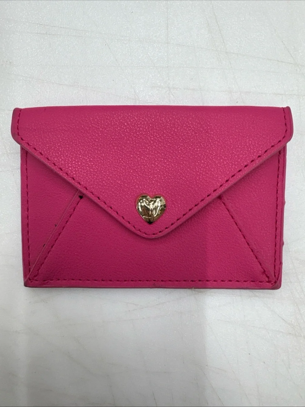 Juicy Couture Women's Card Holder Wallet Pink Heart NWOT